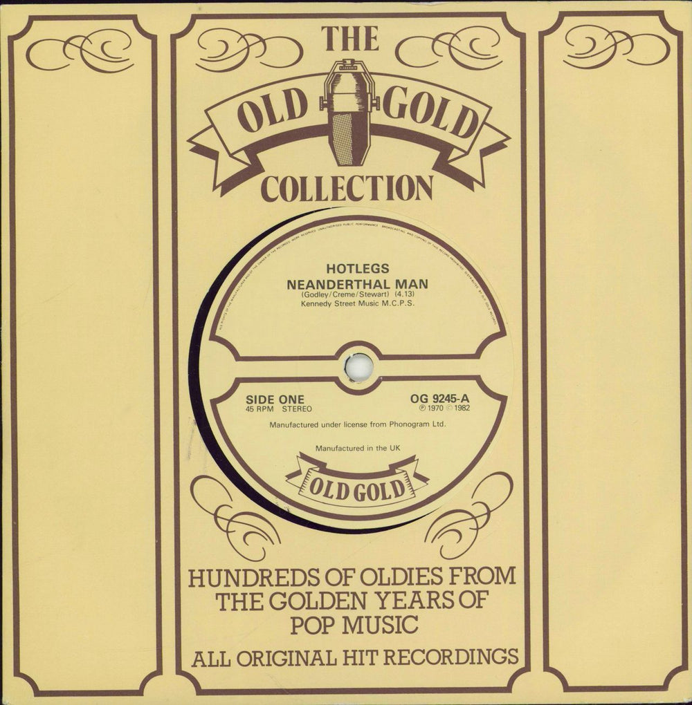 Hotlegs Neanderthal Man UK 7" vinyl single (7 inch record / 45) OG9245