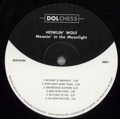 Howlin' Wolf Moanin' In The Moonlight - 180gm UK Vinyl LP
