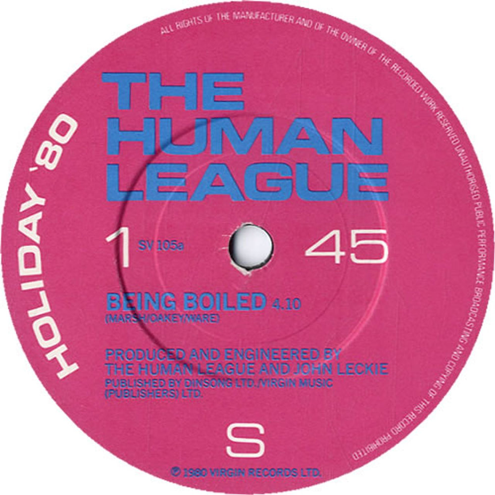 Human League Holiday '80 EP - 3rd UK 7" vinyl single (7 inch record / 45) HUM07HO129805