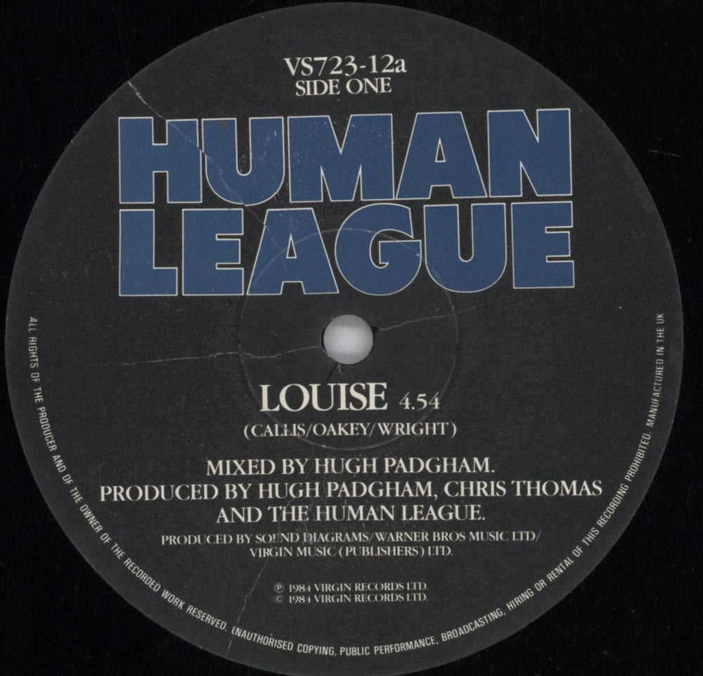 Human League Louise - hype sticker + poster UK 7" vinyl single (7 inch record / 45) HUM07LO820418