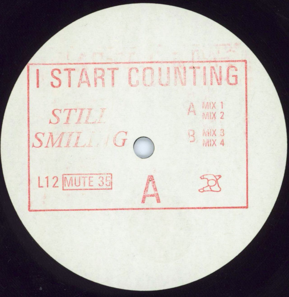 I Start Counting Still Smiling - White Label UK 12" vinyl single (12 inch record / Maxi-single) L12MUTE35