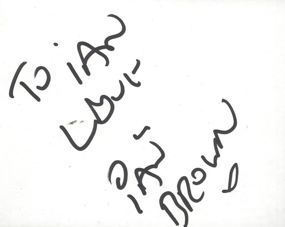 Ian Brown Autograph UK memorabilia