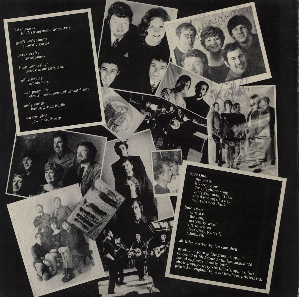 Ian Campbell Adams Rib - Lorna Campbell Sings The Songs Of Ian Campbell - signed by Ian & Lorna UK vinyl LP album (LP record)