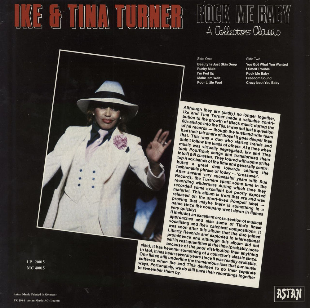 Ike & Tina Turner Rock Me Baby German vinyl LP album (LP record)