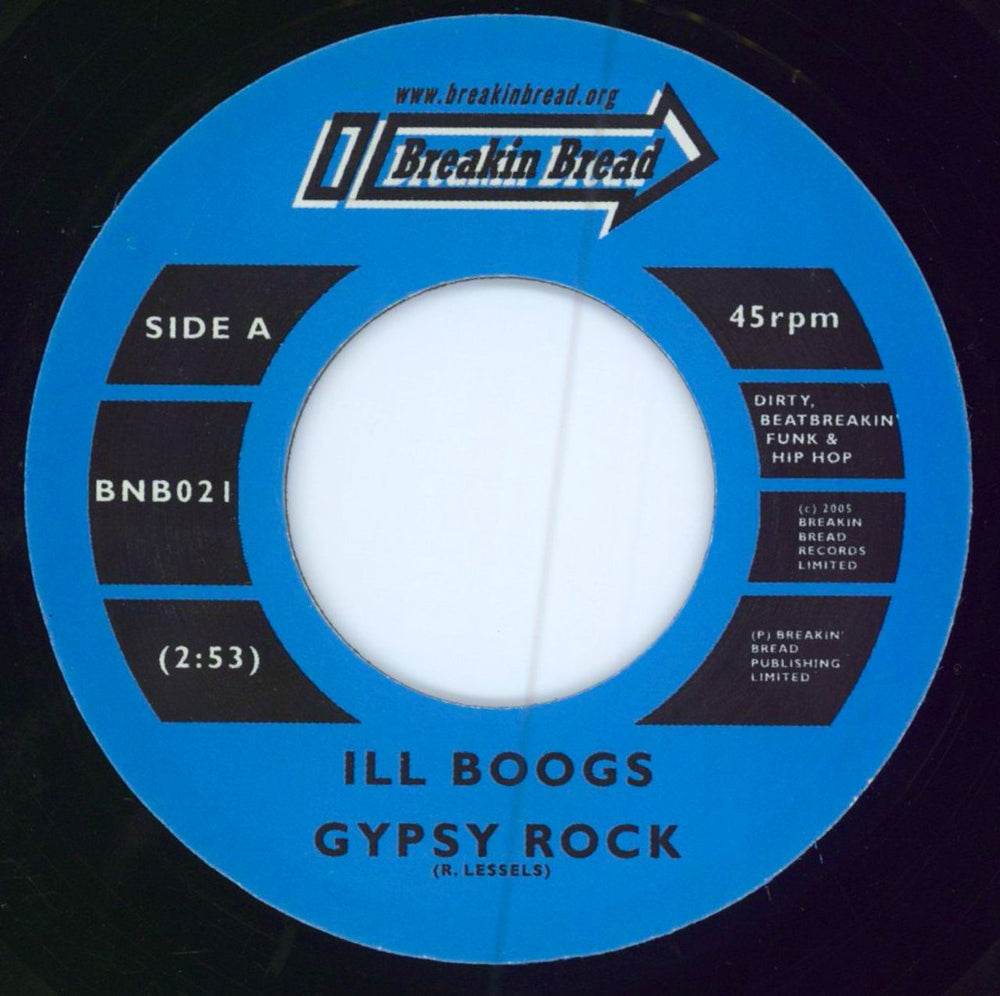 Ill Boogs Gypsy Rock / The Grump UK 7" vinyl single (7 inch record / 45) BNB021