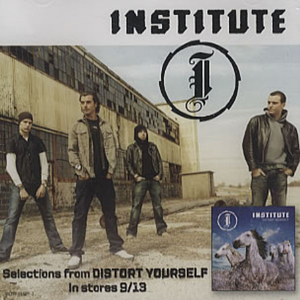 Institute Selections From Distort Yourself US Promo CD single (CD5 / 5") INTR-11521-2