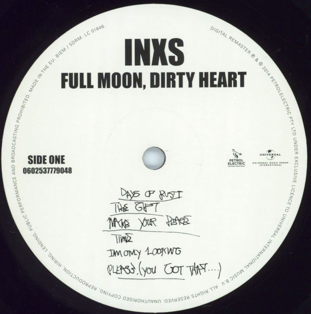 Inxs Full Moon, Dirty Hearts UK vinyl LP album (LP record) INXLPFU805873