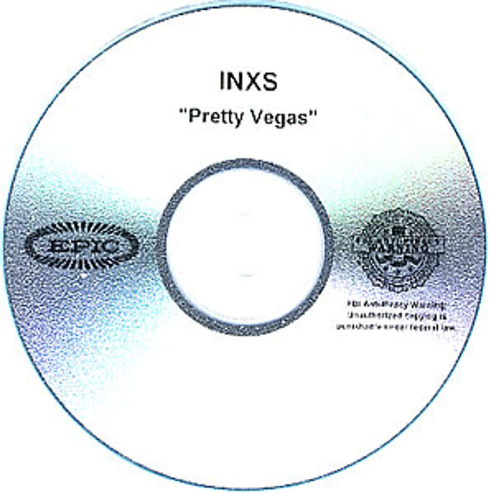 Inxs Pretty Vegas US CD-R acetate CDR ACETATE