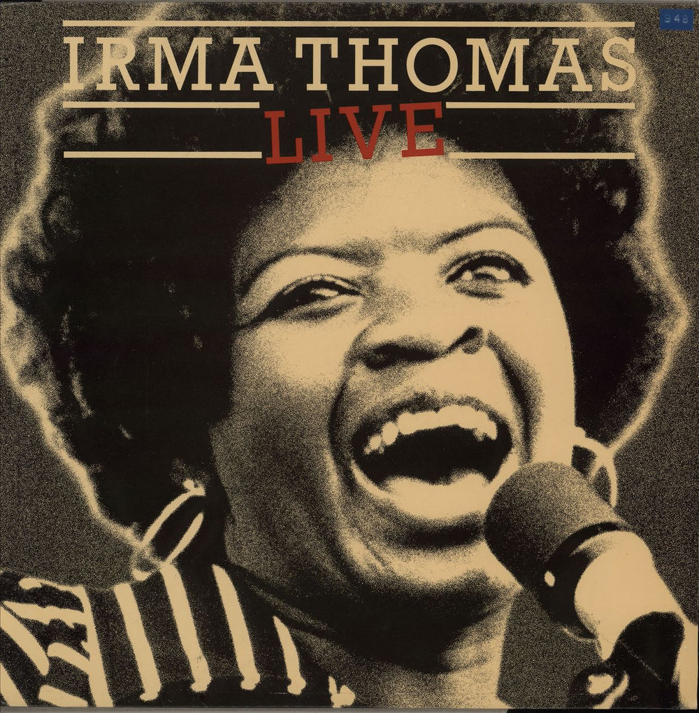 Irma Thomas Live UK vinyl LP album (LP record) HELP29