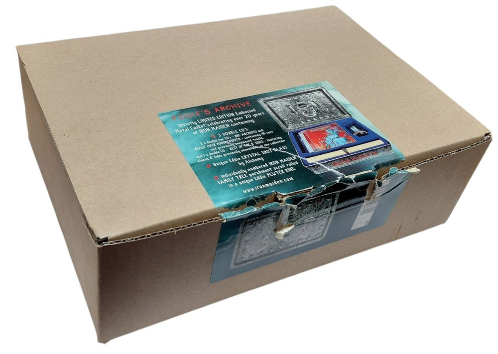 Iron Maiden Eddie's Archive - 1st issue + Box & Sticker UK CD Album Box Set 5412772