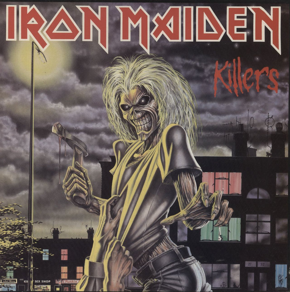 Iron Maiden Killers - 2nd - EX UK vinyl LP album (LP record) EMC3357