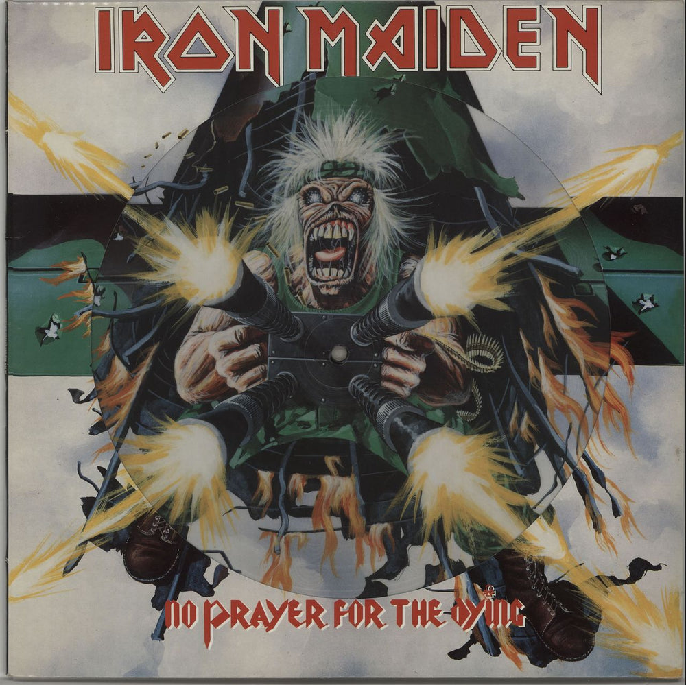 Iron Maiden No Prayer For The Dying - Picture sleeve UK picture disc LP (vinyl picture disc album) EMDPD1017