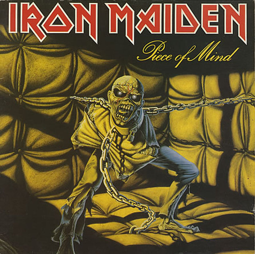 Iron Maiden Piece Of Mind - 1st UK vinyl LP album (LP record) EMA800