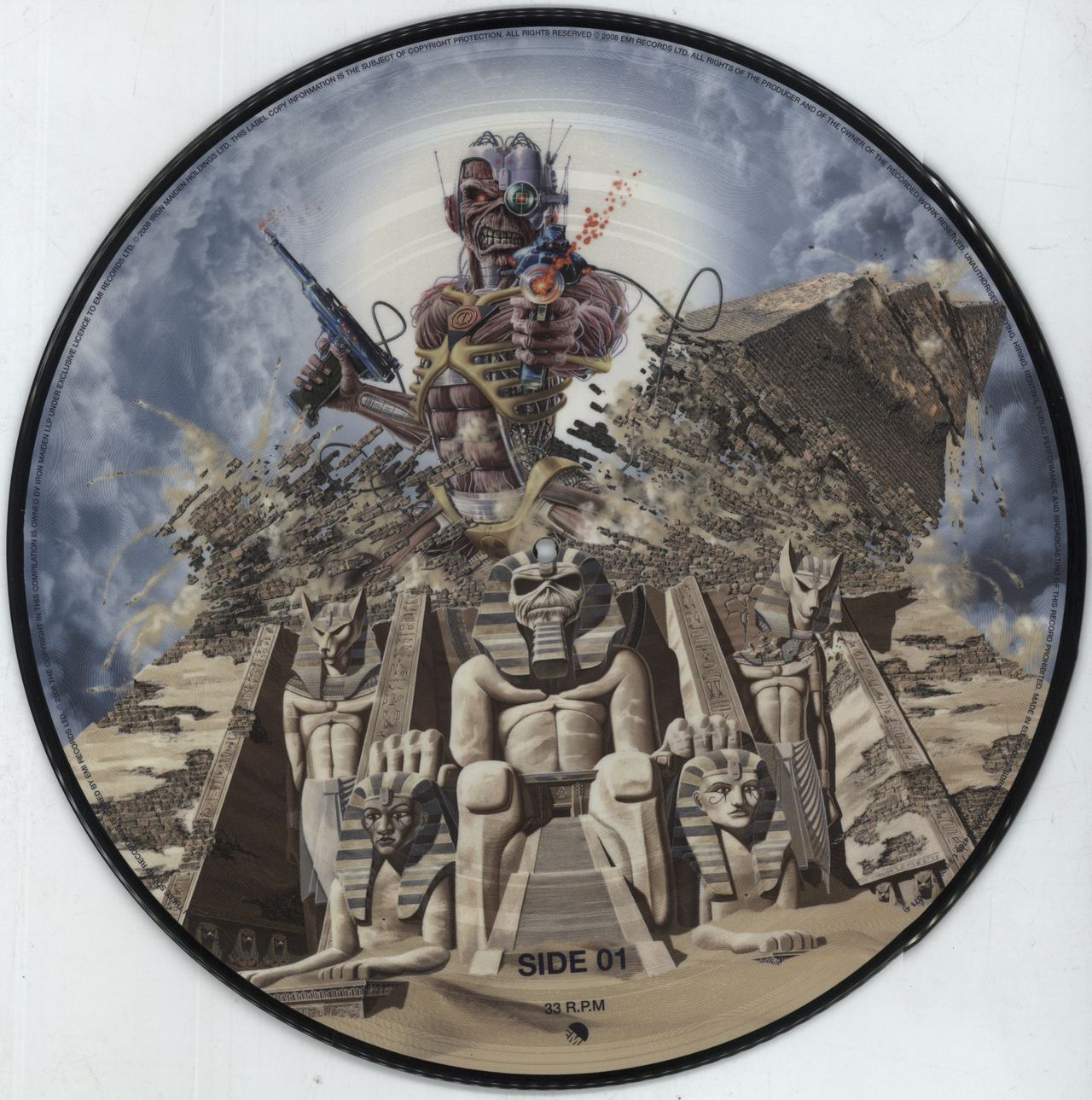 Iron Maiden Somewhere Back In Time - EX UK Picture disc LP — RareVinyl.com