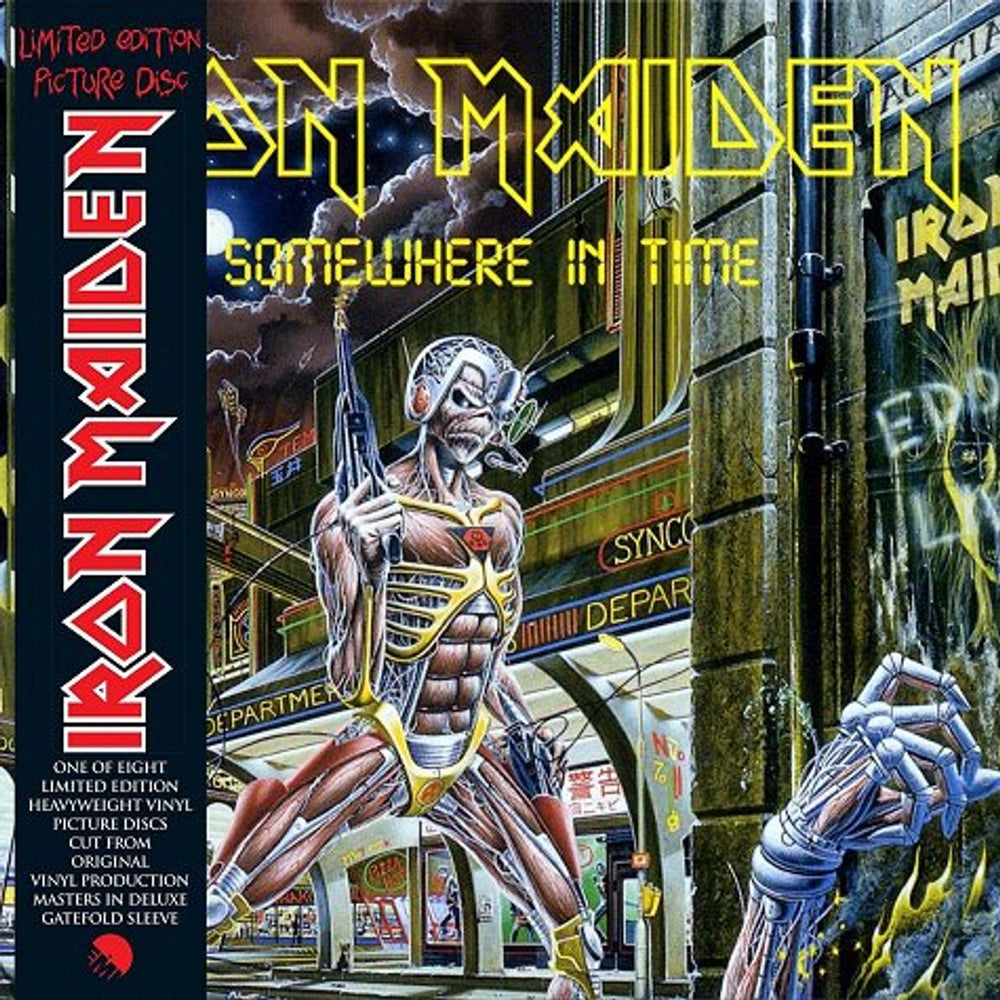 Iron Maiden Somewhere In Time - Sealed + Obi UK picture disc LP (vinyl picture disc album) 509999729551