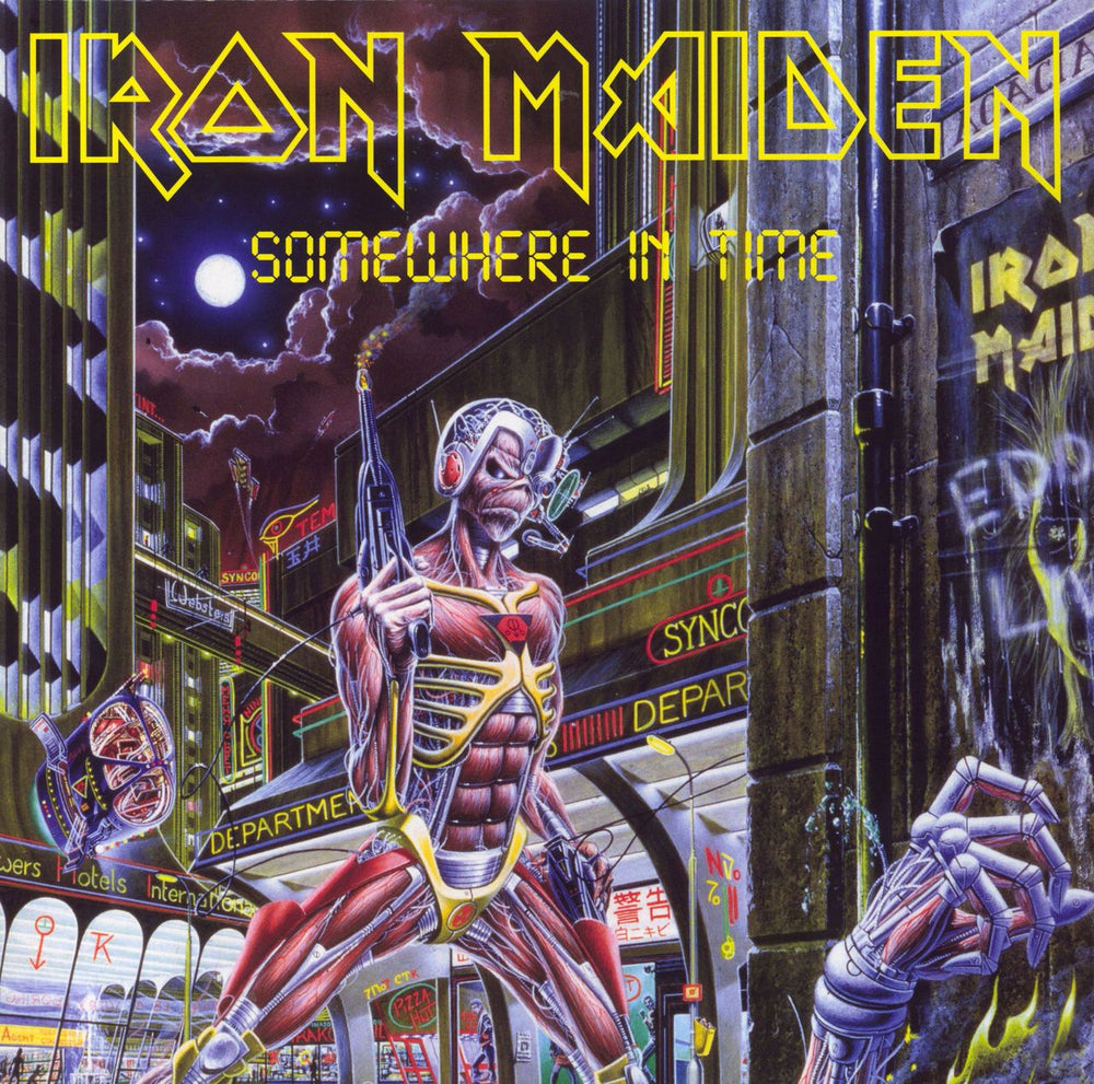 Iron Maiden Somewhere In Time UK picture disc LP (vinyl picture disc album) 509999729551