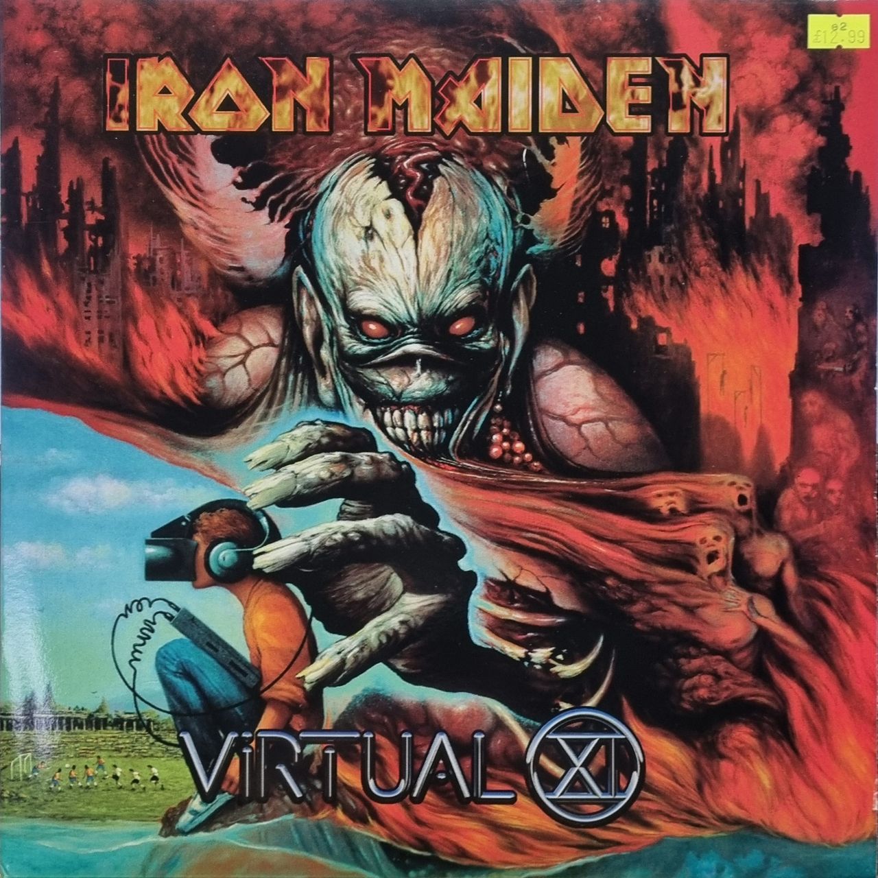 Iron Maiden Virtual XI - EX UK 2-LP vinyl set