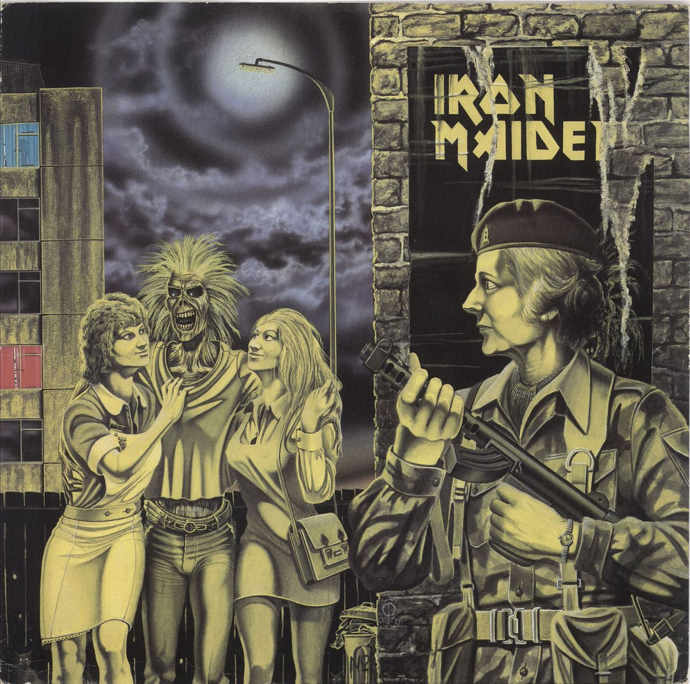 Iron Maiden Women In Uniform - Black & Silver label UK 12" vinyl single (12 inch record / Maxi-single) 12EMI5105