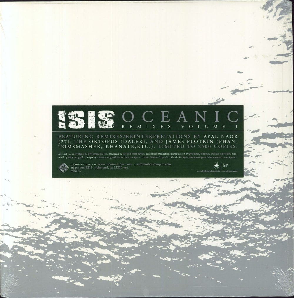 Isis (Rock) Oceanic Remixes Volume I - Shrink - Clear Vinyl US