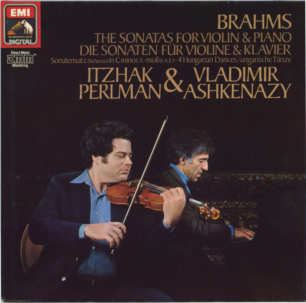 Itzhak Perlman & Vladimir Ashkenazy Brahms: The Sonatas For Violin & Piano German 2-LP vinyl record set (Double LP Album) 2700103