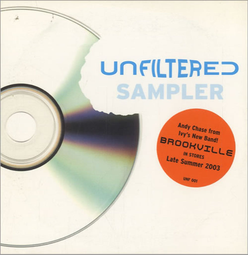 Ivy (Indie) Unfiltered Sampler US Promo CD single (CD5 / 5") UNF001