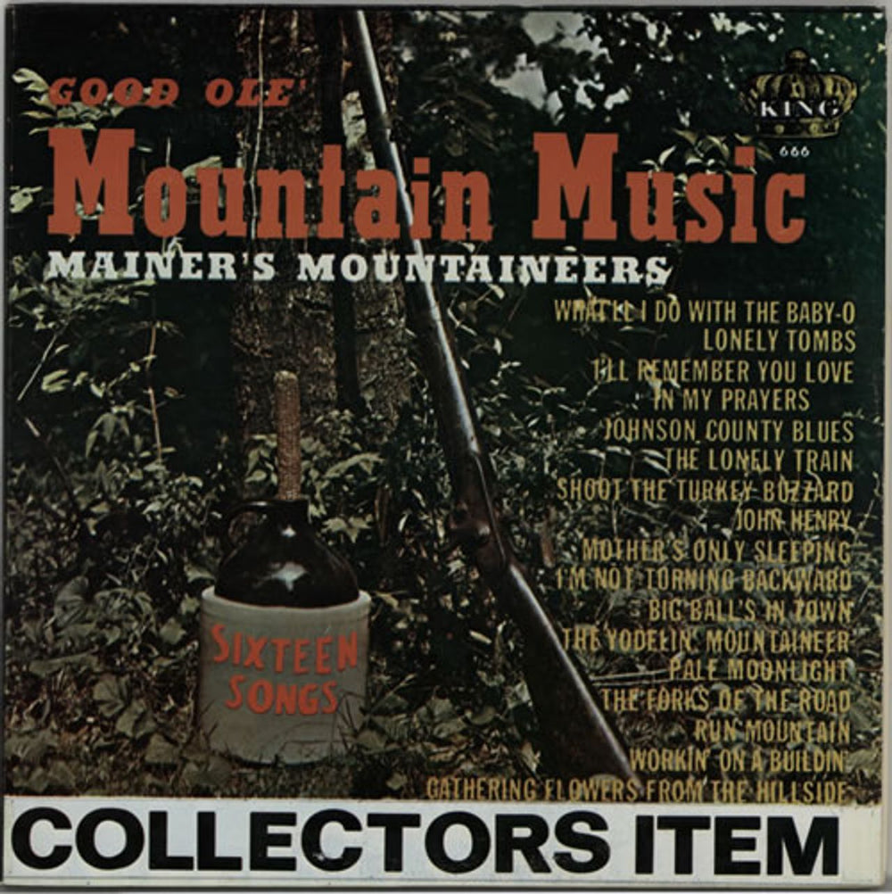 J.E. Mainer's Mountaineers Good Ole' Mountain Music US vinyl LP album (LP record) K-666