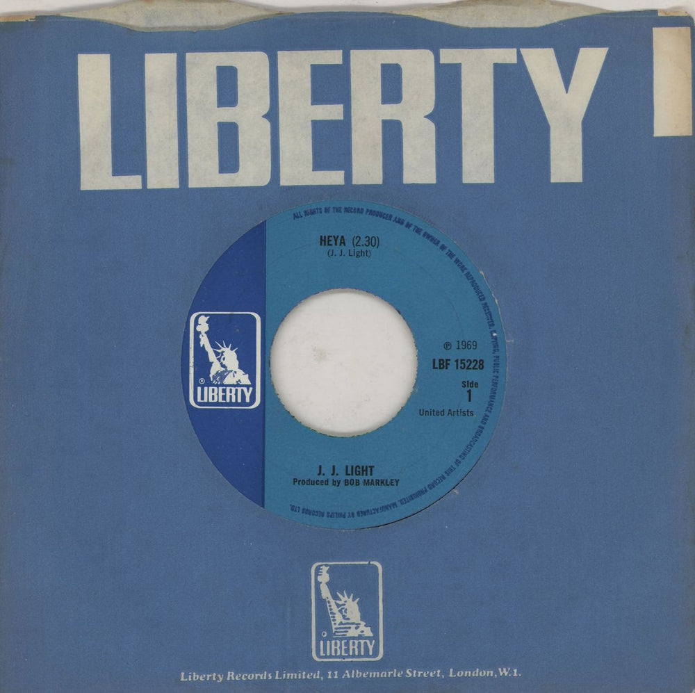 J. J. Light Heya UK 7" vinyl single (7 inch record / 45) LBF15228