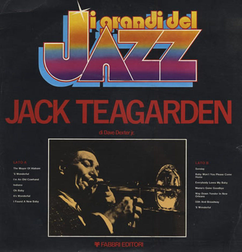 Jack Teagarden I Grandi Del Jazz #45 Italian vinyl LP album (LP record) GDJ45