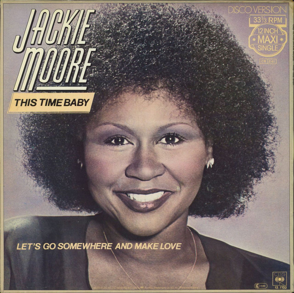 Jackie Moore This Time Baby Dutch 12" vinyl single (12 inch record / Maxi-single)
