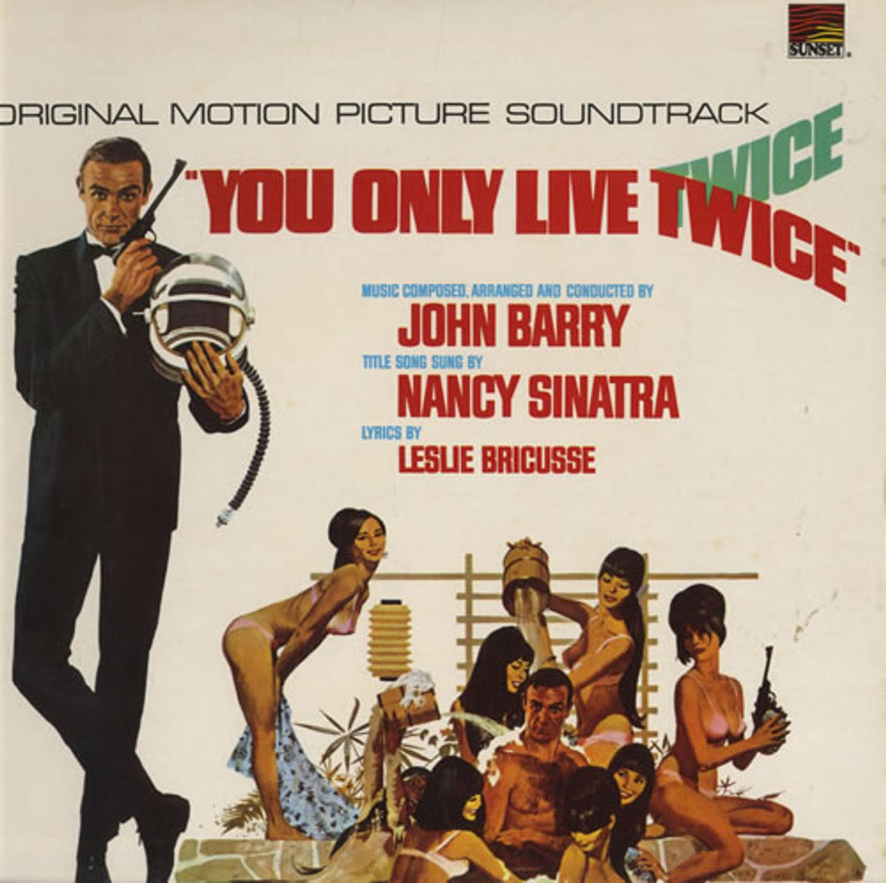 James Bond You Only Live Twice UK vinyl LP album (LP record) SLS50365