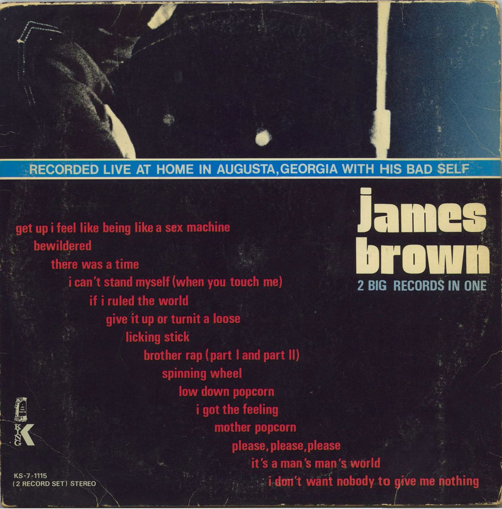 James Brown Sex Machine US 2-LP vinyl record set (Double LP Album)