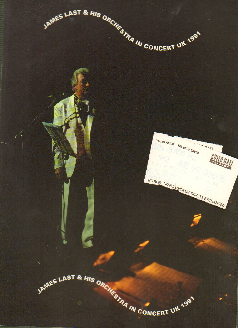 James Last In Concert UK 1991 + Ticket Stubs UK tour programme TOUR PROGRAMME