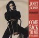 Janet Jackson Come Back To Me: Remixes UK 12" vinyl single (12 inch record / Maxi-single) USAF681