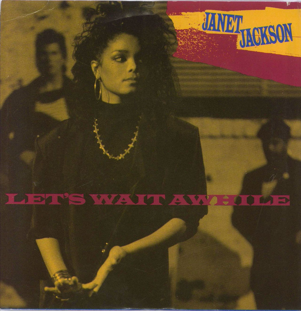 Janet Jackson Let's Wait Awhile US Promo 7" vinyl single (7 inch record / 45) AM-2906