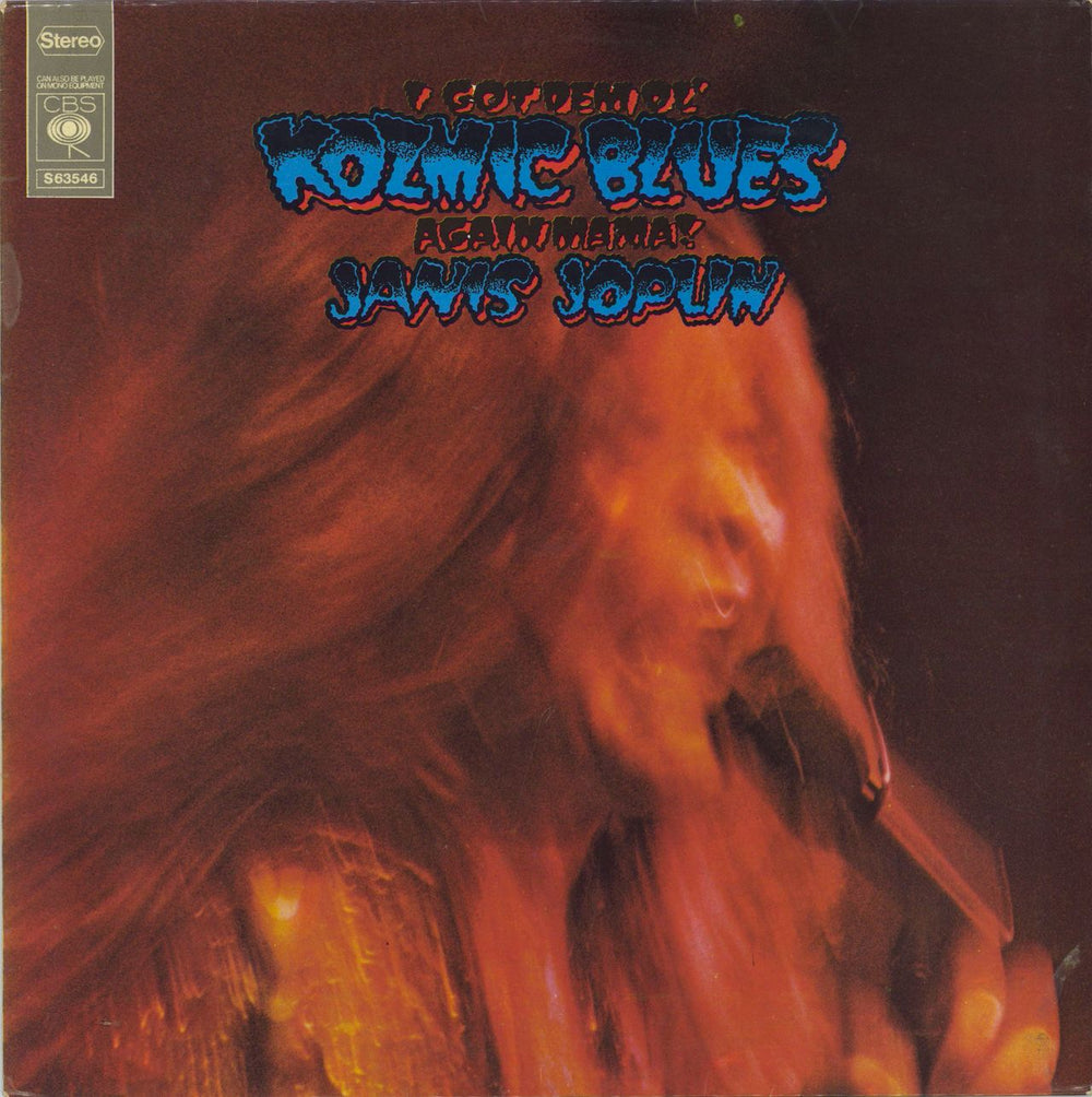 Janis Joplin I Got Dem Ol' Kozmic Blues Again Mama! - 1st Dutch vinyl LP album (LP record) 63546