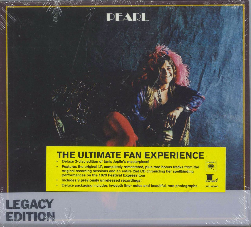 Janis Joplin Pearl: Legacy Edition - Sealed UK 2 CD album set (Double CD) 5151342