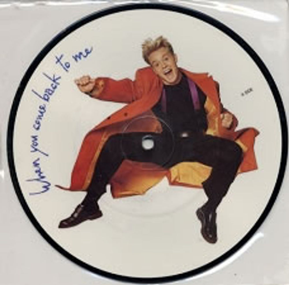 Jason Donovan When You Come Back To Me UK 7" vinyl picture disc (7 inch picture disc single) PWLX46