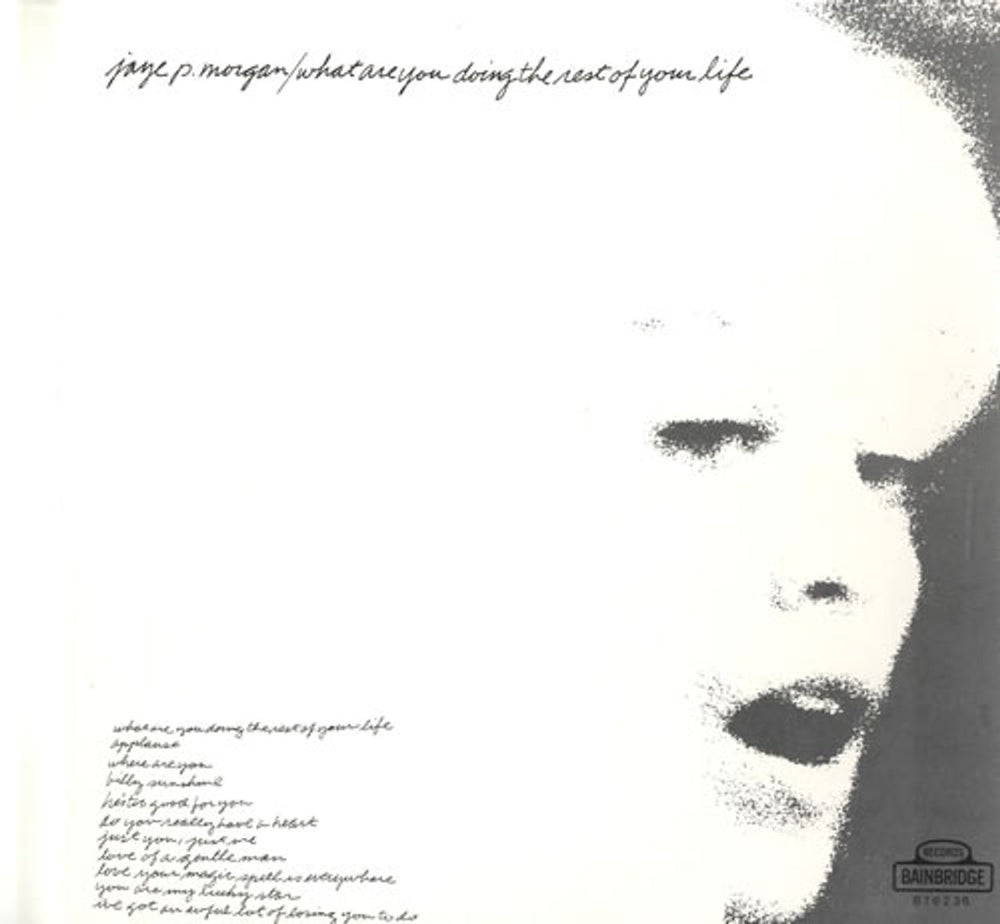 Jaye P. Morgan What Are You Doing The Rest Of Your Life US vinyl LP album (LP record) BT6236