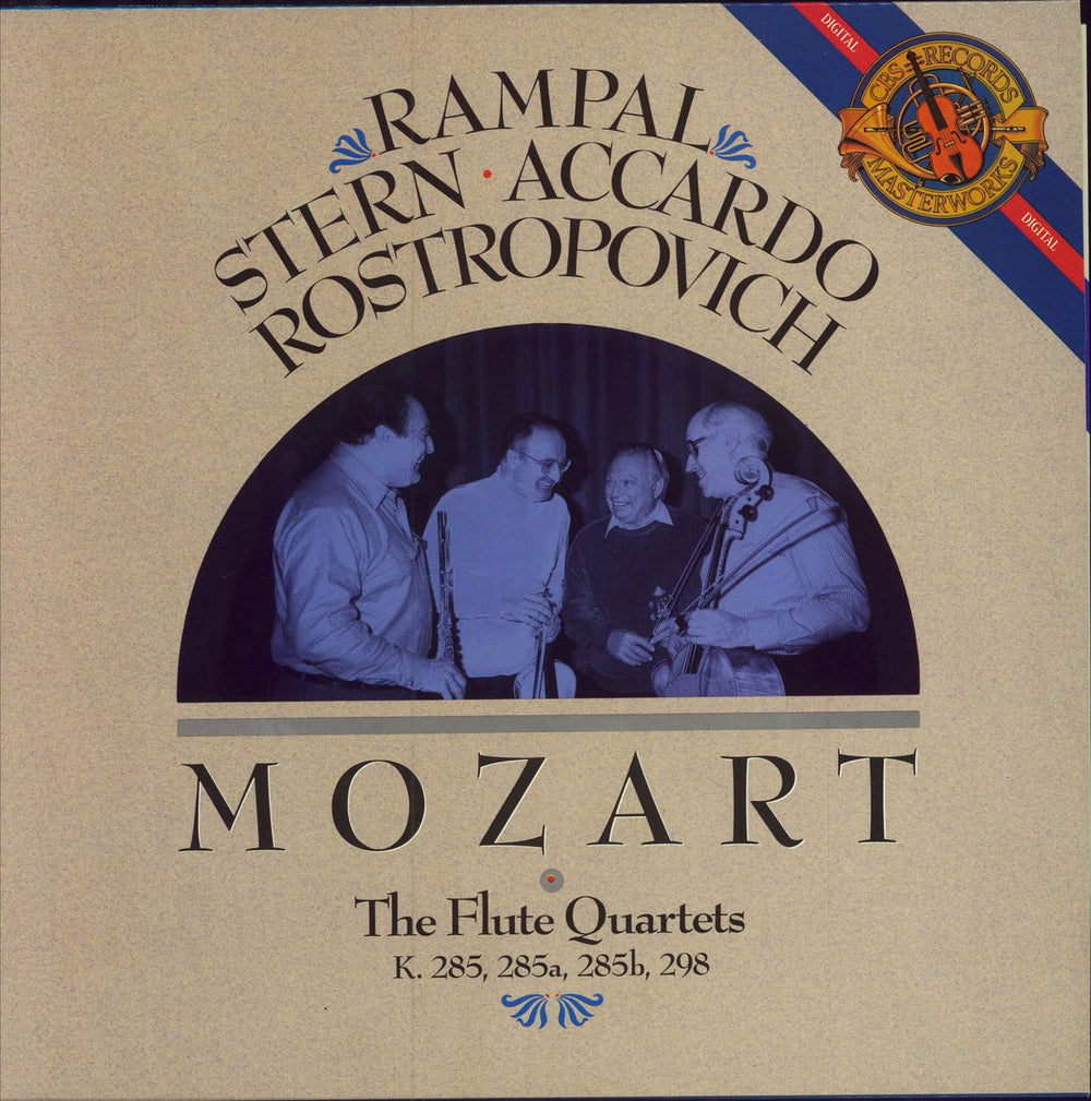 Jean-Pierre Rampal Mozart: The Flute Quartets Dutch vinyl LP album (LP record) M42320