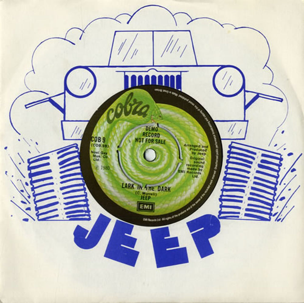 Jeep Wild Rover UK Promo 7" vinyl single (7 inch record / 45) COB9