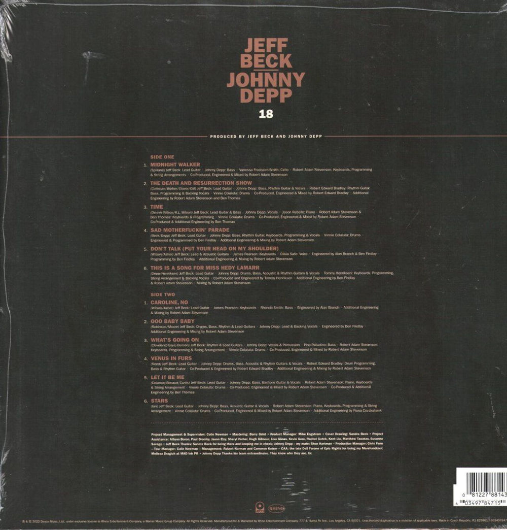 Jeff Beck 18 - Gold Nugget Vinyl - Sealed UK vinyl LP album (LP record) 081227881436