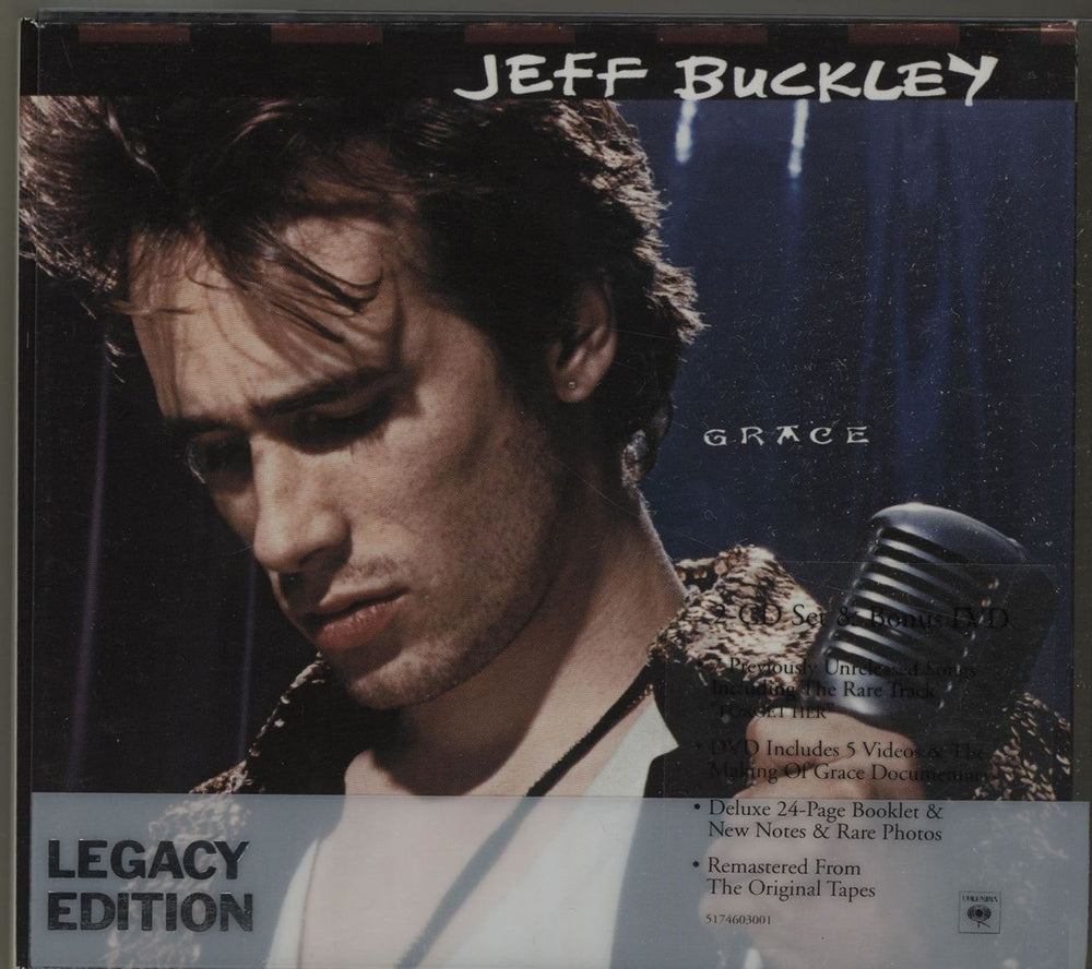 Jeff Buckley Grace: Legacy Edition - Sealed UK 3-disc CD/DVD Set 5174603001