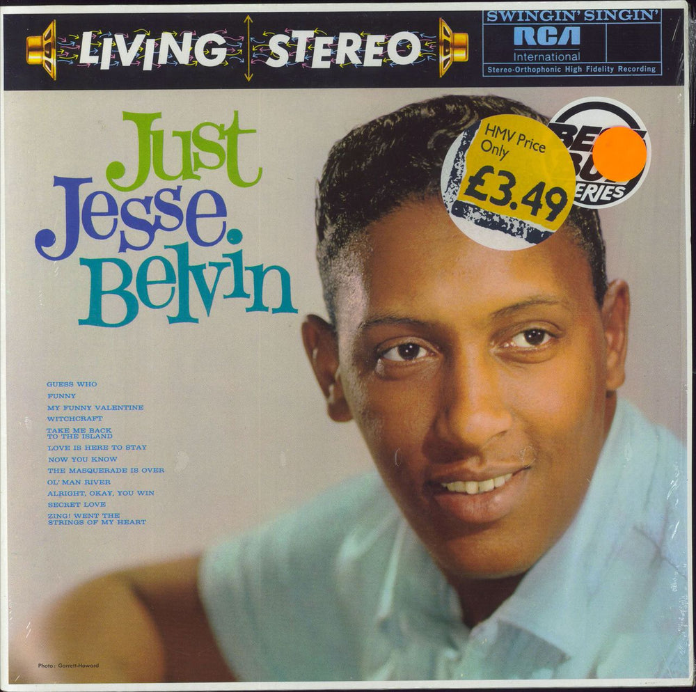 Jesse Belvin Just Jesse Belvin - shrink German vinyl LP album (LP record) NL89458