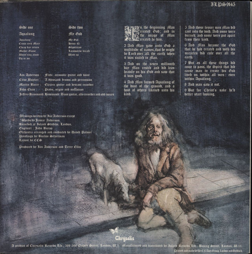 Jethro Tull Aqualung - 1st - VG UK vinyl LP album (LP record)