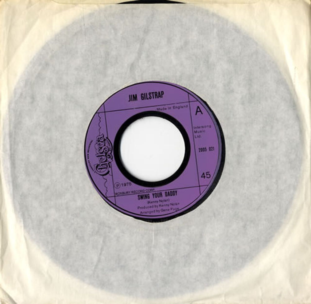Jim Gilstrap Swing Your Daddy - Jukebox UK 7" vinyl single (7 inch record / 45) 2005021