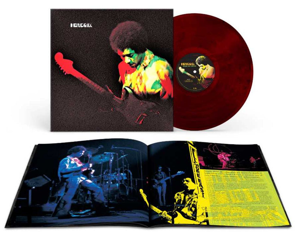 Jimi Hendrix Band Of Gypsys - 50th Anniversary - Red Marbled Vinyl UK vinyl LP album (LP record) 19439772501