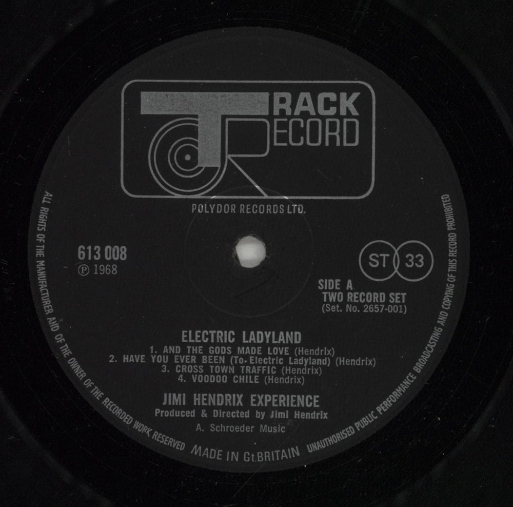 Jimi Hendrix Electric Ladyland - 2nd UK 2-LP vinyl record set (Double LP Album) HEN2LEL405132