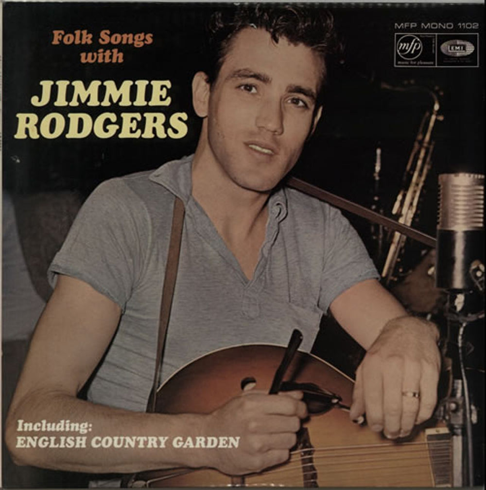 Jimmie Rodgers (Rock & Roll) Folk Songs With UK vinyl LP album (LP record) MFP1102