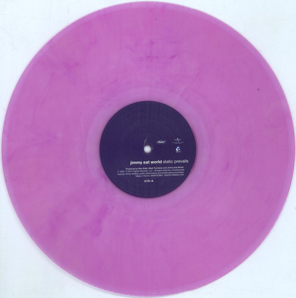 Jimmy Eat World Static Prevails - Lavender Vinyl UK 2-LP vinyl record set (Double LP Album) JMW2LST780227
