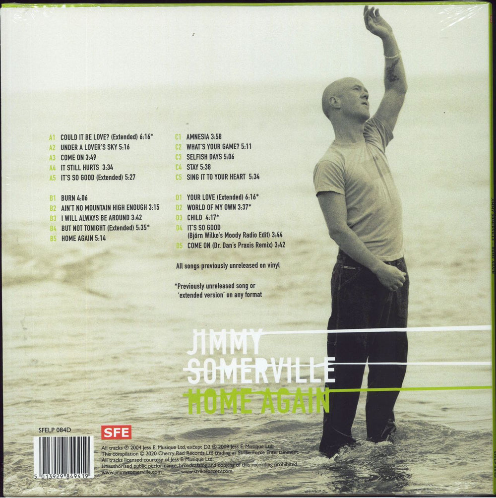 Jimmy Somerville Home Again - Sealed UK 2-LP vinyl record set (Double LP Album) 5013929849419